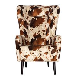 Fauteuil à oreilles Leska Tissu / Velours