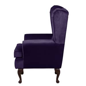 Fauteuil à oreilles Lofthouse Microfibre - Violet foncé