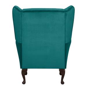 Oorfauteuil Lofthouse microvezel - Petrolblauw