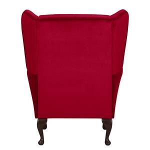 Oorfauteuil Lofthouse microvezel - Robijnrood