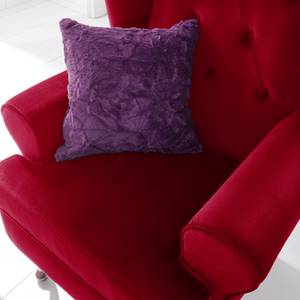 Fauteuil à oreilles Lofthouse Microfibre - Rouge rubis