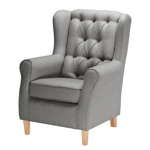 Bankstellen Luro 2-1 (2-zitsbank, fauteuil) - structuurstof - Geweven stof Inas: Platinakleurig