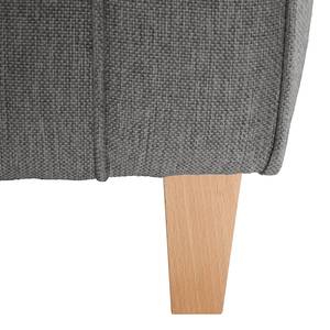Bankstellen Luro 2-1-1 (2-zitsbank, fauteuil, fauteuil) - structuurstof - Geweven stof Inas: Platinakleurig