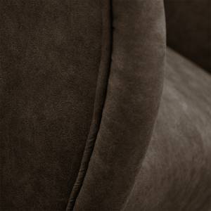 Oorfauteuil Madame Lebon II microvezel - Espressokleurig