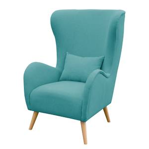 Fauteuil Madame Lebon II -Tissu Bleu pétrole