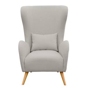 Oorfauteuil Madame Lebon III geweven stof - Rookgrijs