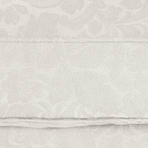 Ohrensessel Colmar XL Baumwollstoff Beige - Blumenmuster