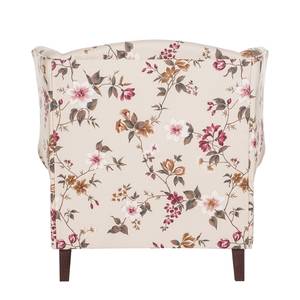 Fauteuil à oreilles Sofia Tissu Rose Motif floral