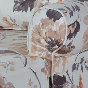 Fauteuil à oreilles Sofia XXL Tissu Beige / Motif floral