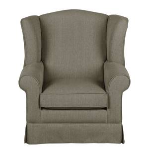 Oorfauteuil Summer Romance geweven stof - Taupe - Met hocker