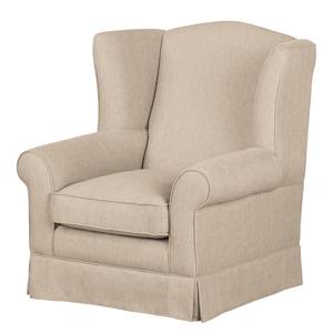 Oorfauteuil Summer Romance geweven stof - Cappuccinokleurig - Zonder hocker