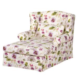 Fauteuil à oreilles Summer Romance XXL Tissu - Beige à fleurs