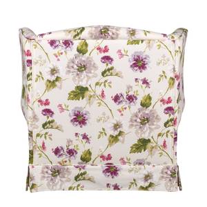 Fauteuil à oreilles Summer Romance XXL Tissu - Beige à fleurs