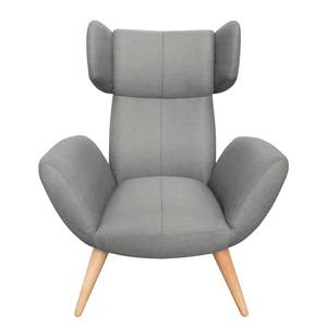 Fauteuil à oreilles Tanacross Tissu Gris