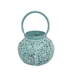 Lanterne orientale Jawa Bleu pastel Petit modèle