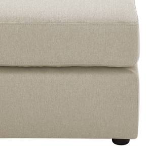 Gestoffeerde hocker Bilbao geweven stof Stof Selva: Beige