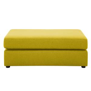 Pouf repose-pieds Bilbao Tissu Tissu Milan : Jaune