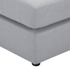 Pouf repose-pieds Bilbao Tissu Tissu Milan : Gris clair