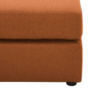 Pouf repose-pieds Bilbao Tissu Tissu Milan : Marron rouille