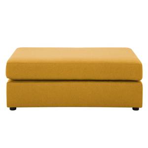 Pouf repose-pieds Bilbao Tissu Tissu Selva : Jaune moutarde