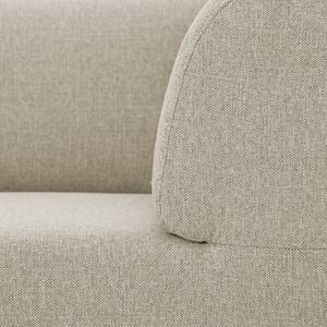 Longchair Seed geweven stof Stof Selva: Beige - Armleuning vooraanzicht links