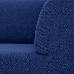 Longchair Seed geweven stof Stof Ramira: Blauw - Armleuning vooraanzicht links