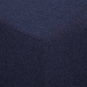 Méridienne courte Seed Tissu Tissu Milan : Bleu foncé - Accoudoir monté à gauche (vu de face)