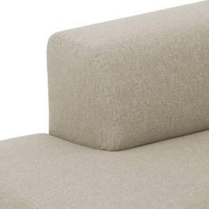 Longchair Seed geweven stof Stof Selva: Beige - Armleuning vooraanzicht rechts