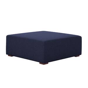 Pouf repose-pieds Seed Tissu Tissu Milan : Bleu foncé