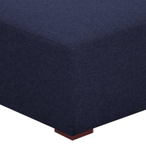 Pouf repose-pieds Seed Tissu Tissu Milan : Bleu foncé