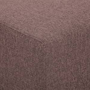 Pouf repose-pieds Seed Tissu Tissu Milan : Gris-Marron