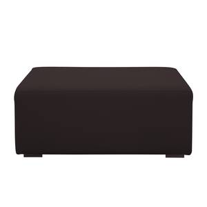 Pouf repose-pieds Seed Cuir véritable Cuir véritable Gad : Marron foncé