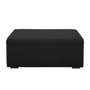 Pouf repose-pieds Seed Cuir véritable Cuir véritable Gad : Noir