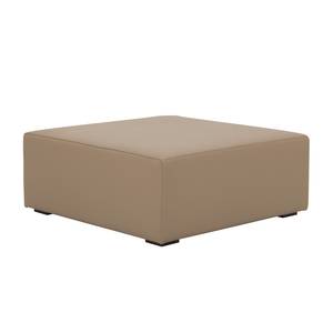 Pouf repose-pieds Seed Cuir véritable Cuir véritable Gad : Taupe