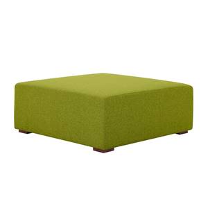 Pouf repose-pieds Seed Tissu Tissu Ramira : Citron vert