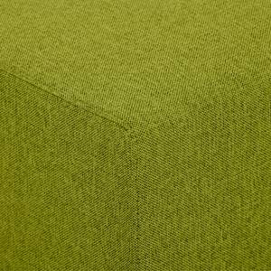 Pouf repose-pieds Seed Tissu Tissu Ramira : Citron vert