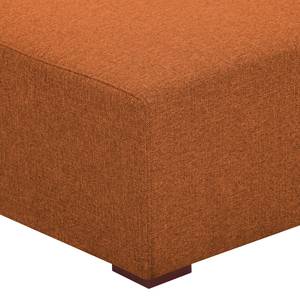 Pouf repose-pieds Seed Tissu Tissu Milan : Marron rouille