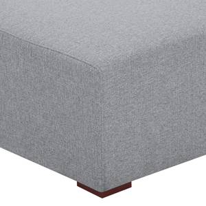 Pouf repose-pieds Seed Tissu Tissu Ramira : Argenté