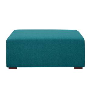 Gestoffeerde hocker Seed geweven stof Stof Ramira: Turquoise