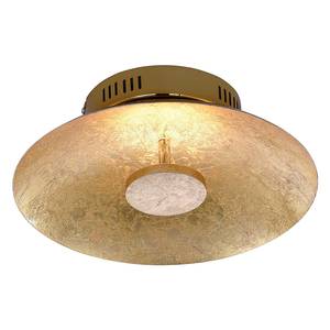 LED-Deckenleuchte Plate Leaf Stahl - 1-flammig - Gold - Durchmesser Lampenschirm: 30 cm