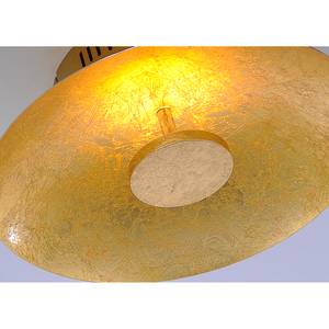 LED-Deckenleuchte Plate Leaf Stahl - 1-flammig - Gold - Durchmesser Lampenschirm: 30 cm