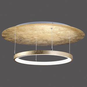 LED-plafondlamp Nevis Leaf II Wit/goudkleurig