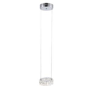 Suspension LED Neil Gleam I Verre cristal / Acier - 1 ampoule