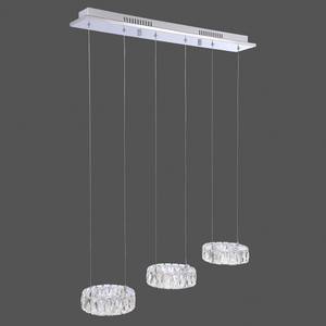 LED-hanglamp Neil Gleam II kristalglas/staal - 3 lichtbronnen