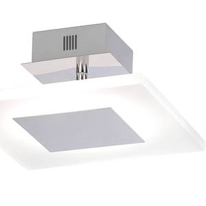 Plafonnier LED Adali I Verre / Acier - 1 ampoule - Largeur : 25 cm