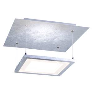 LED-Deckenleuchte Nevis Leaf I Kunststoff / Stahl - 4-flammig - Weiß / Silber