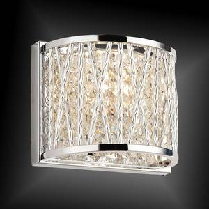 Wandlamp Lefes glas/staal - 1 lichtbron