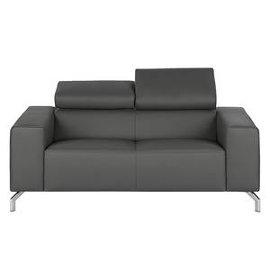 Sofa Varberg (2-Sitzer) Echtleder Echtleder - Dunkelgrau