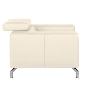 Fauteuil Varberg Cuir véritable blanc