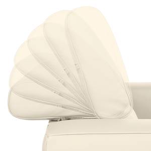 Fauteuil Varberg XXL Cuir véritable blanc